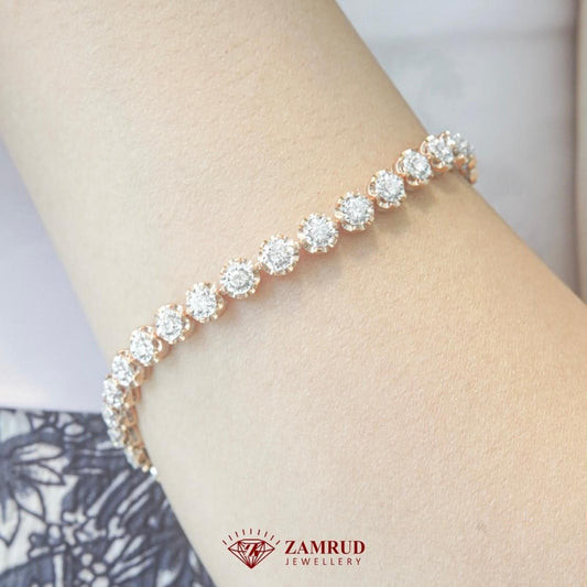 Gelang Berlian Listring 44042 BE Zamrud Jewellery
