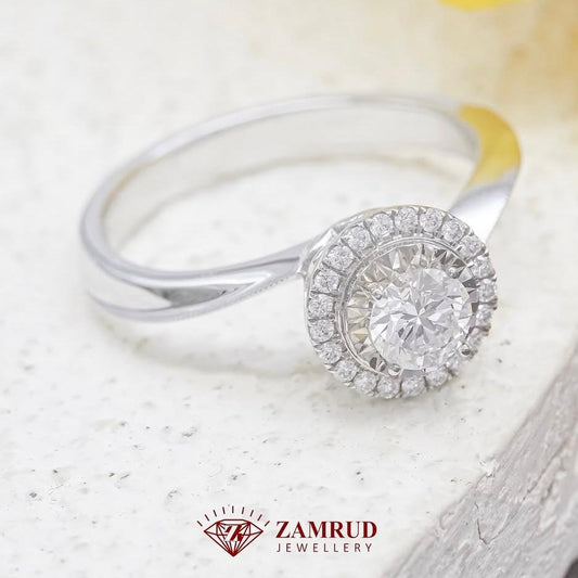 GIA Cincin Berlian 39895 FLR Zamrud Jewellery