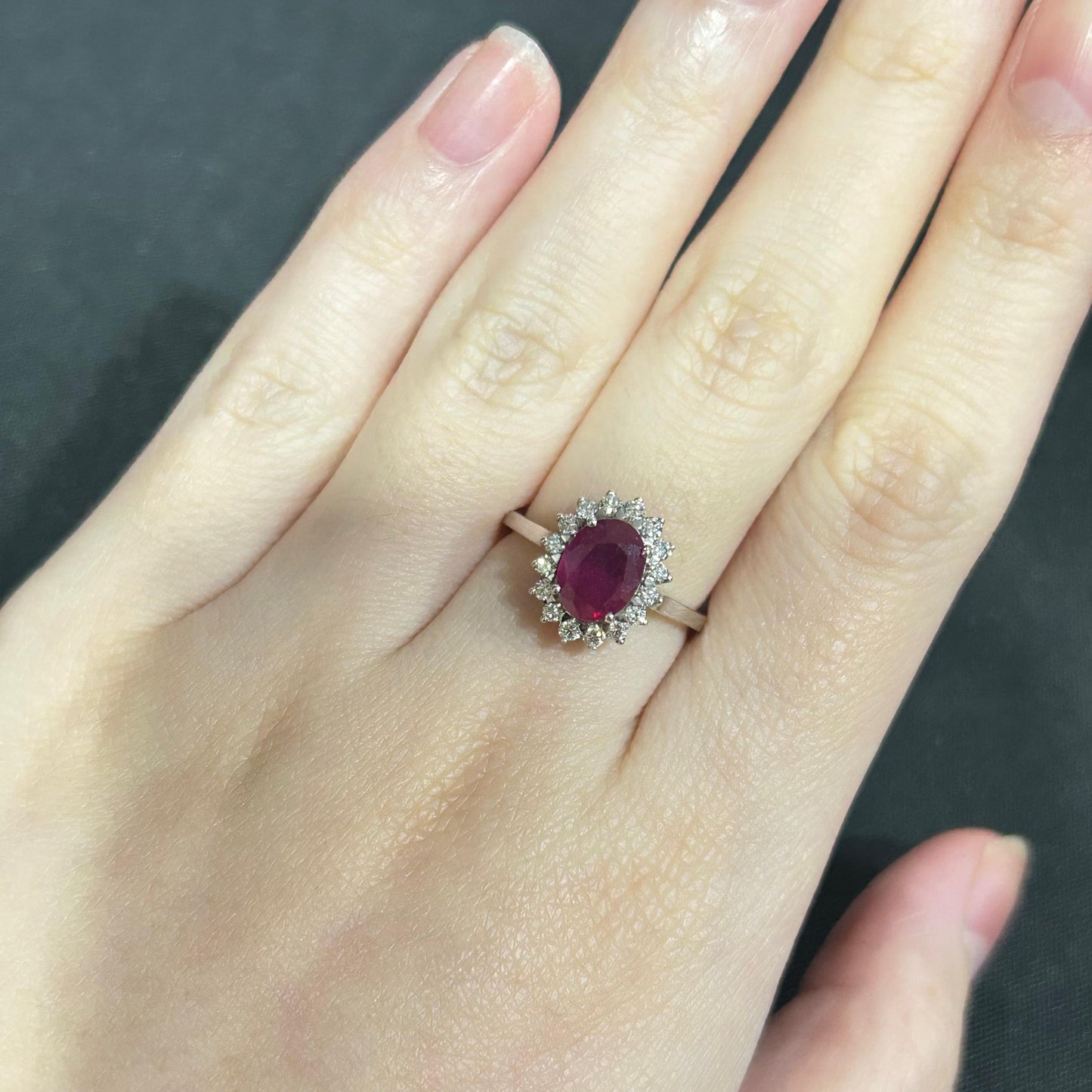 Cincin Berlian Ruby 28301 LR Diamond Ring Zamrud Jewellery