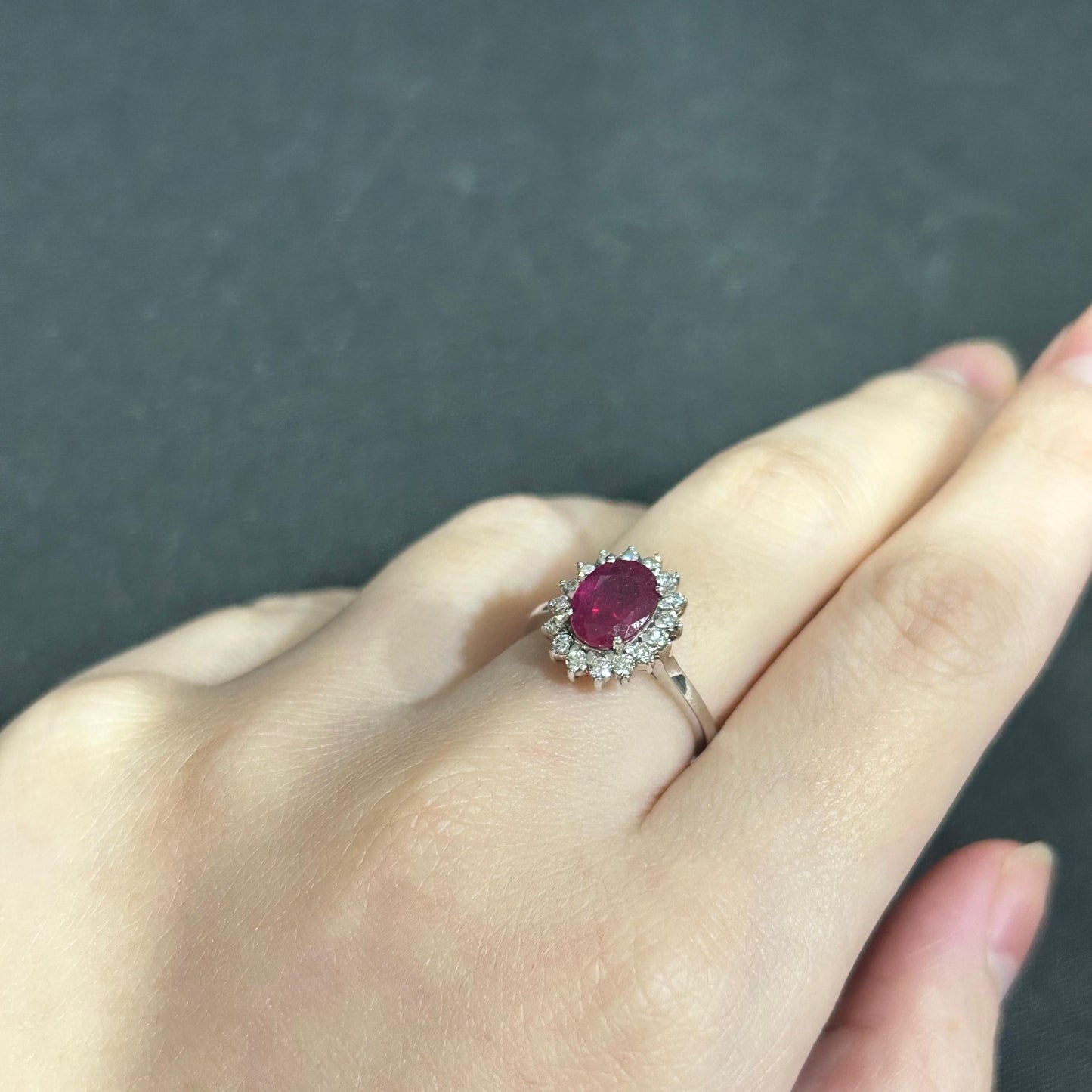 Cincin Berlian Ruby 28301 LR Diamond Ring Zamrud Jewellery