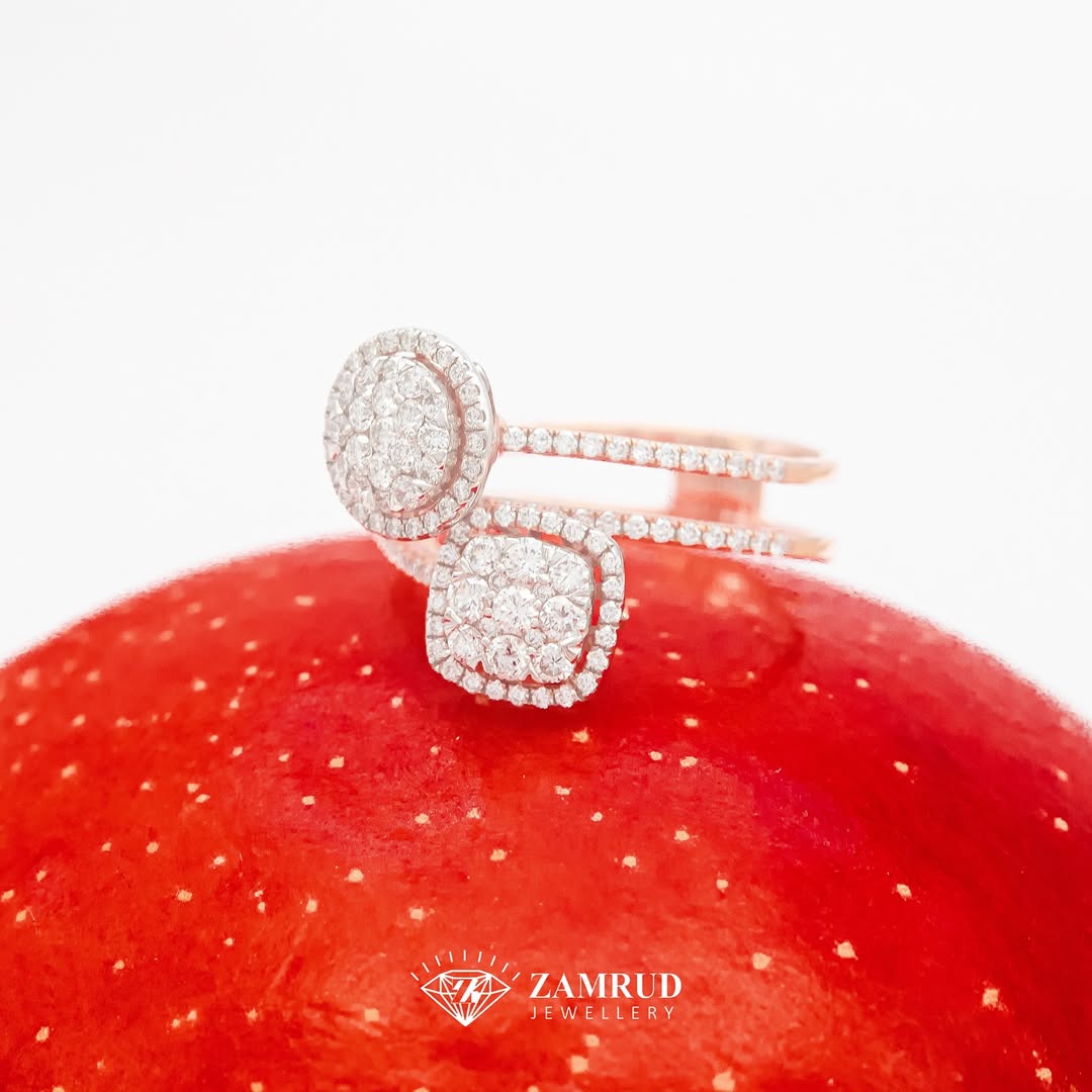 Cincin Berlian Round Cushion 17770 LR Zamrud jewellery