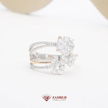 Load image into Gallery viewer, Cincin Berlian Fashion 4121 LR Diamond Ring Zamrud Jewellery
