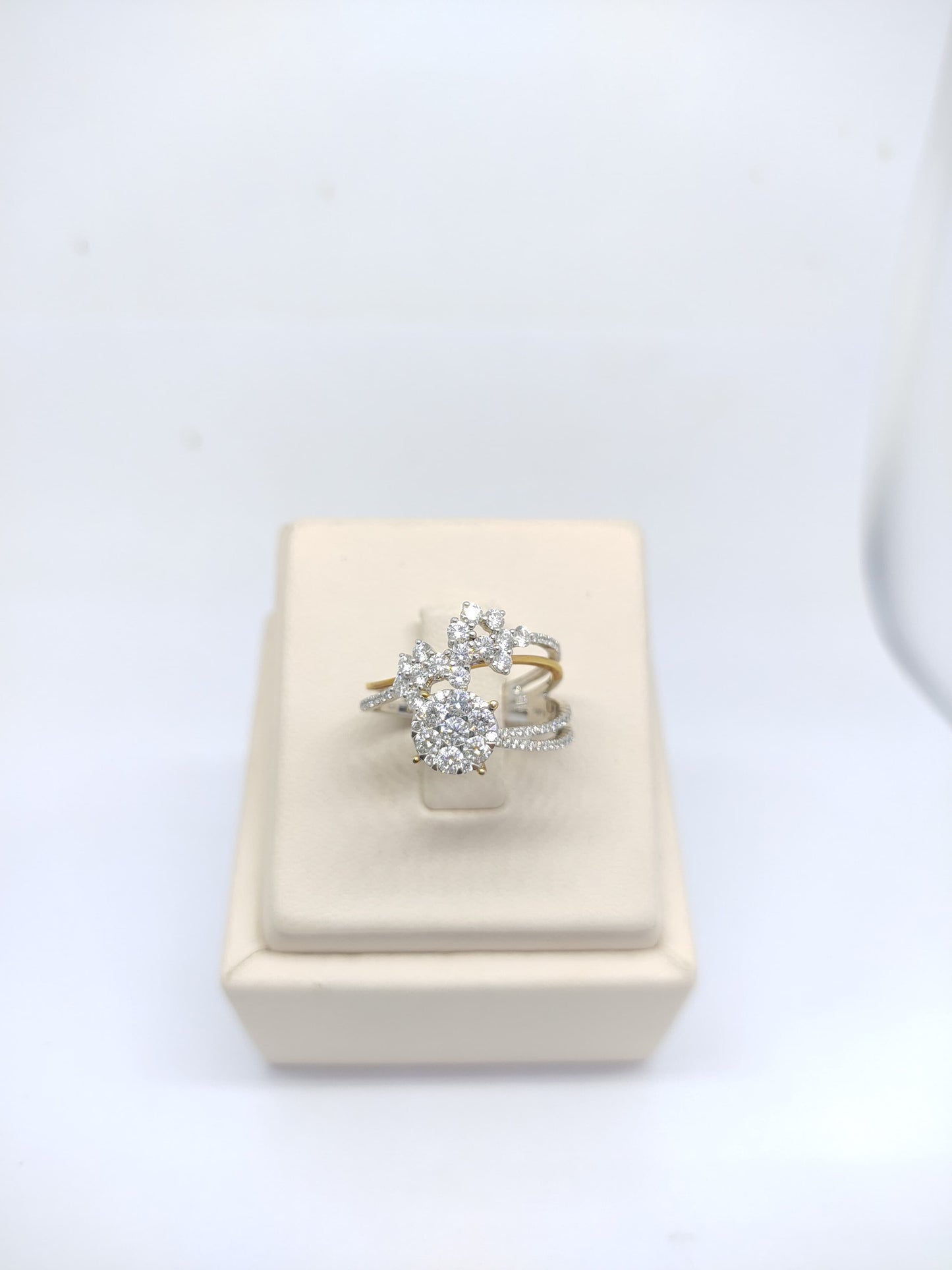 Cincin Berlian Fashion 4121 LR Diamond Ring Zamrud Jewellery