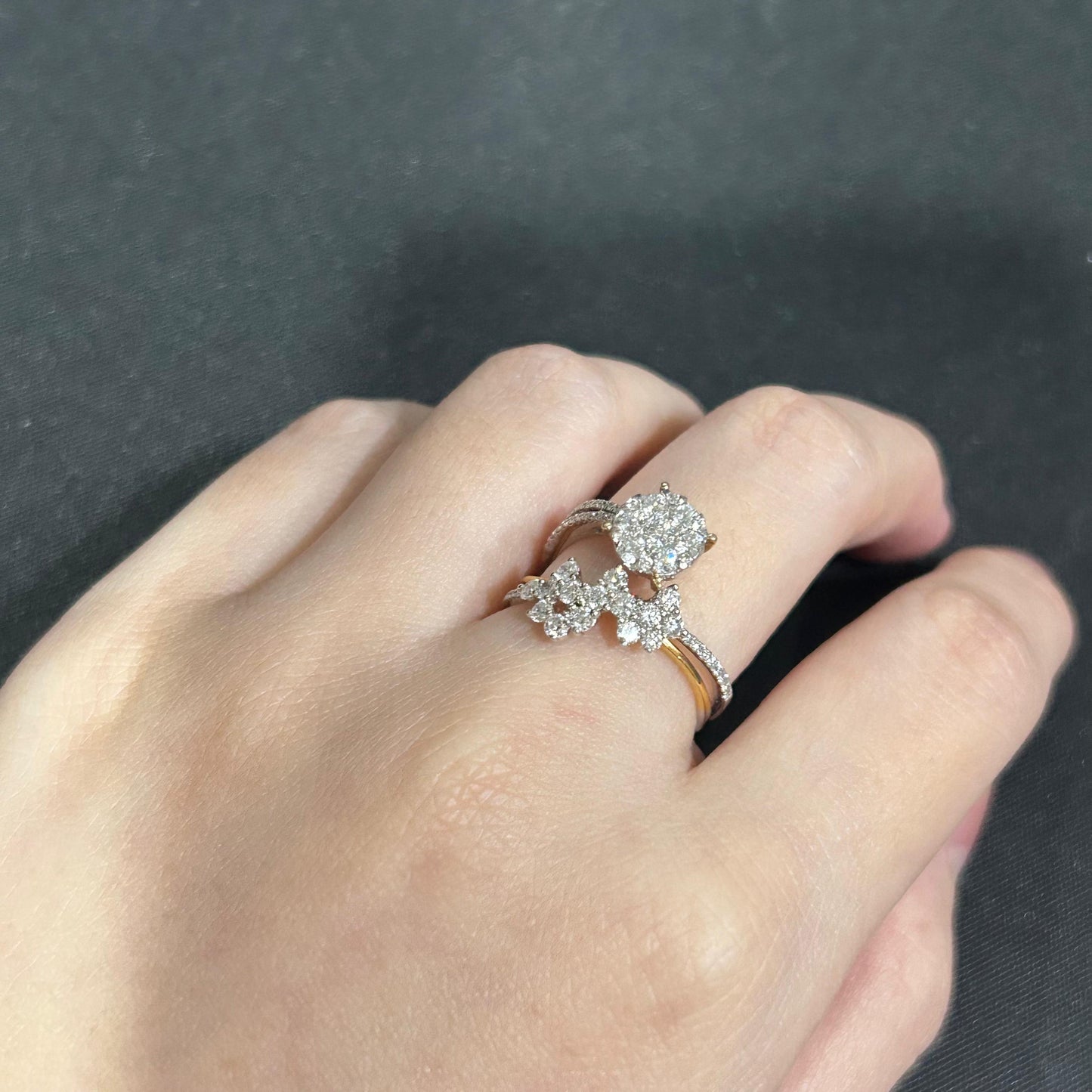 Cincin Berlian Fashion 4121 LR Diamond Ring Zamrud Jewellery