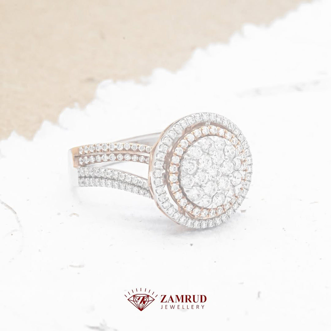 Cincin Berlian 8310 LR Diamond Ring Zamrud Jewellery