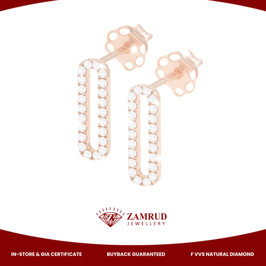 Anting Berlian Clip Earring 45636 ER Zamrud Jewellery