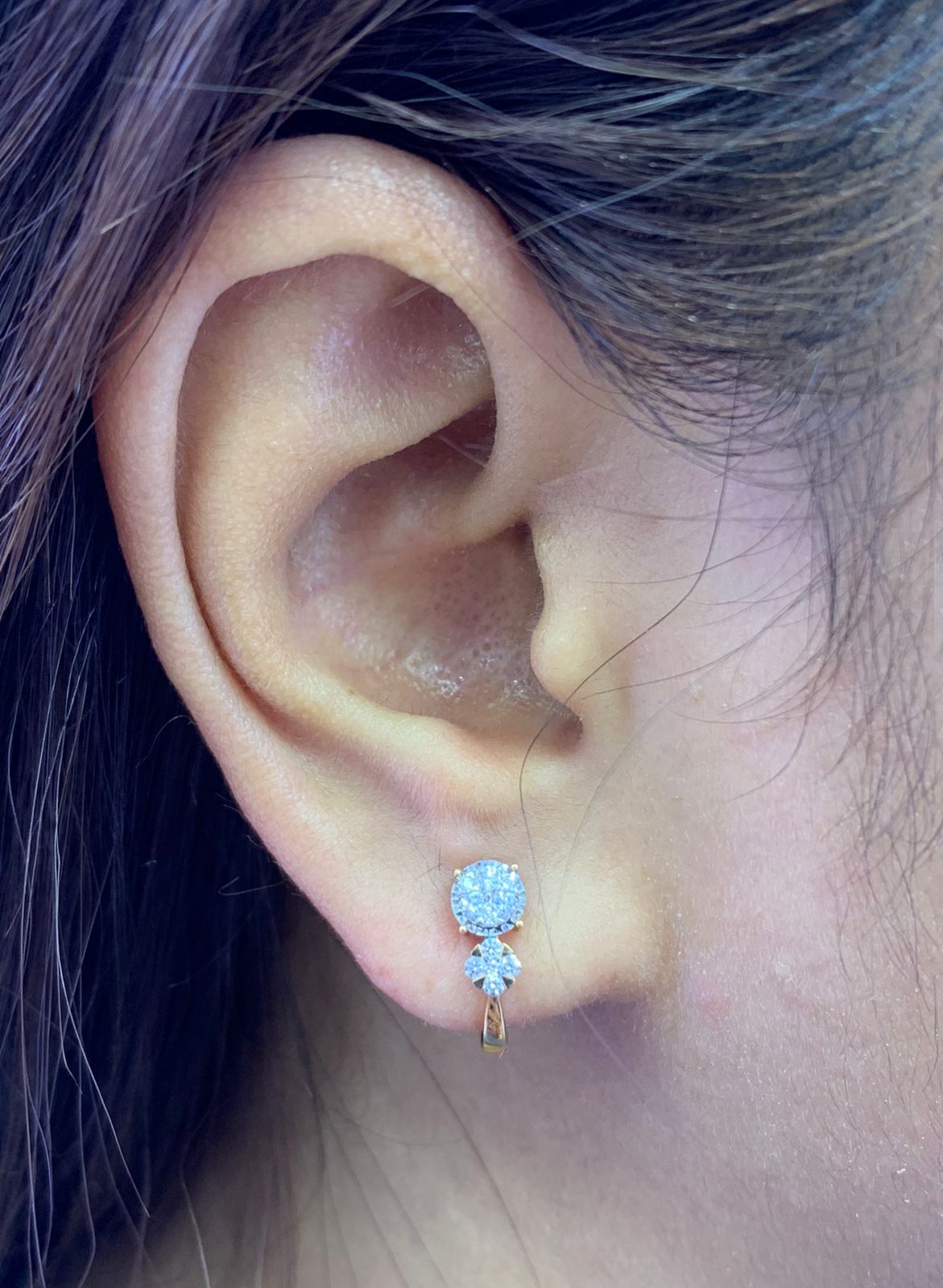Anting Berlian Clip Earring 27922 ER Zamrud Jewellery