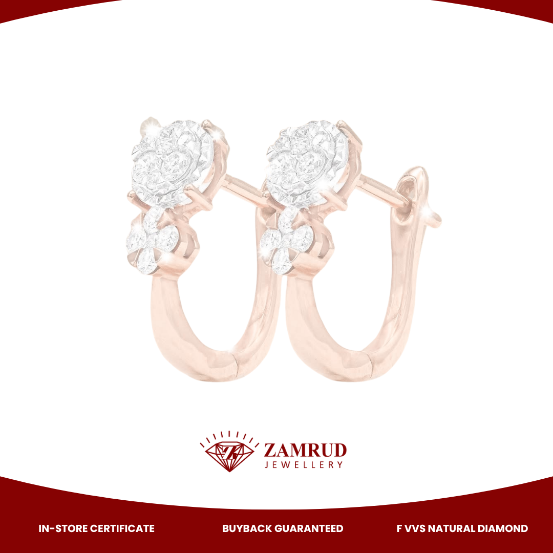 Anting Berlian Clip Earring 27922 ER Zamrud Jewellery
