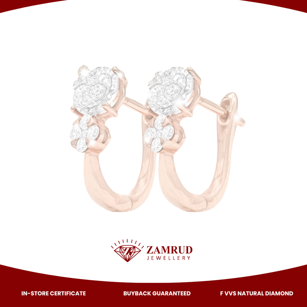 Anting Berlian Clip Earring 27922 ER Zamrud Jewellery