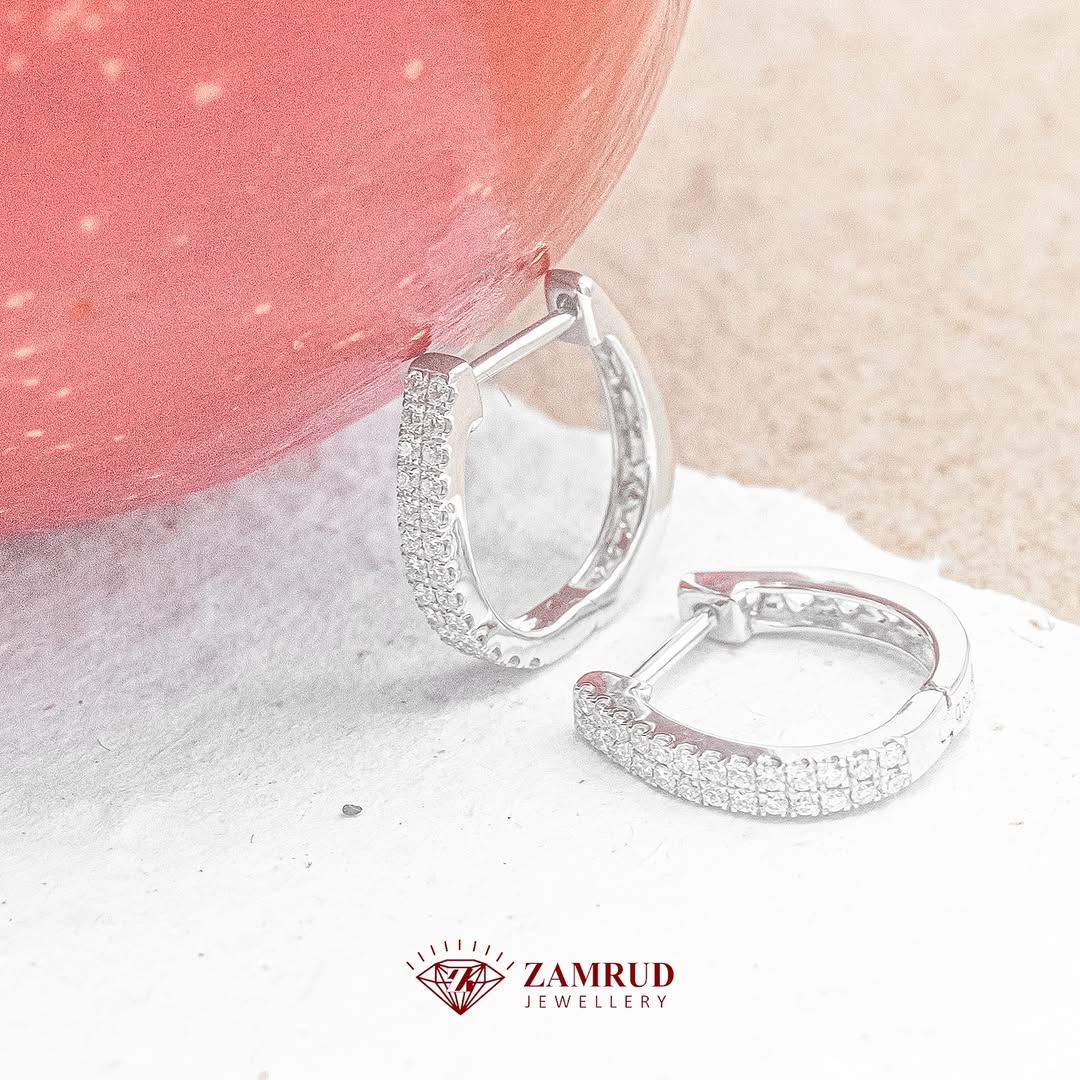 Anting Berlian Clip Earring 45643 ER Zamrud Jewellery