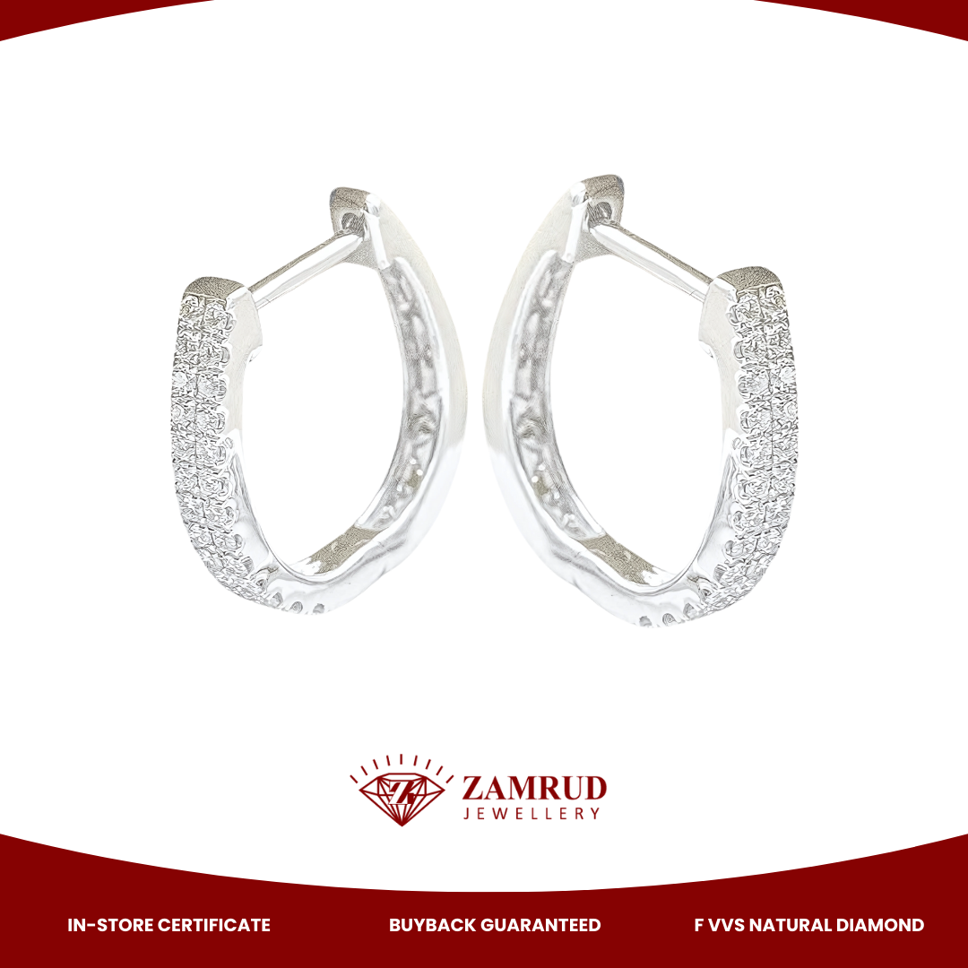 Anting Berlian Clip Earring 45643 ER Zamrud Jewellery