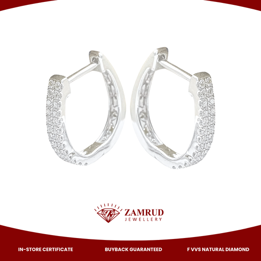 Anting Berlian Clip Earring 45643 ER Zamrud Jewellery