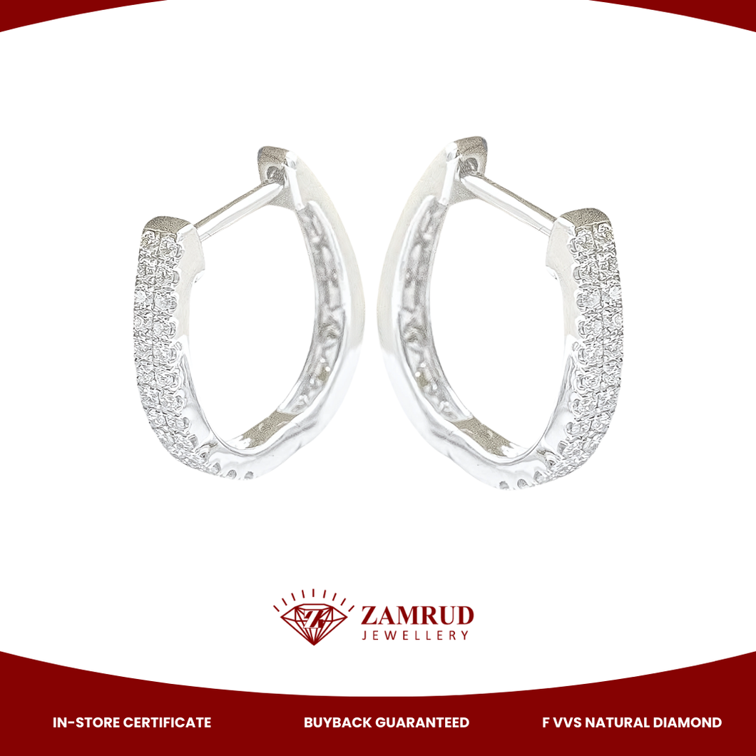 Anting Berlian Clip Earring 45643 ER Zamrud Jewellery
