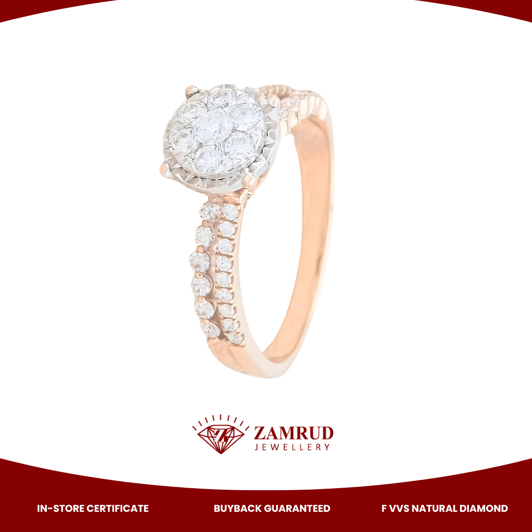 Cincin Berlian Diamond Ring 9522 LR Zamrud Jewellery