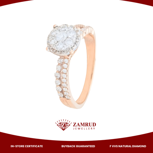 Cincin Berlian Diamond Ring 9522 LR Zamrud Jewellery