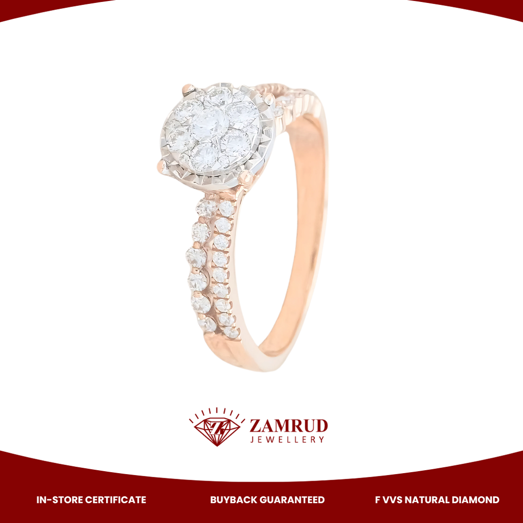 Cincin Berlian Diamond Ring 9522 LR Zamrud Jewellery