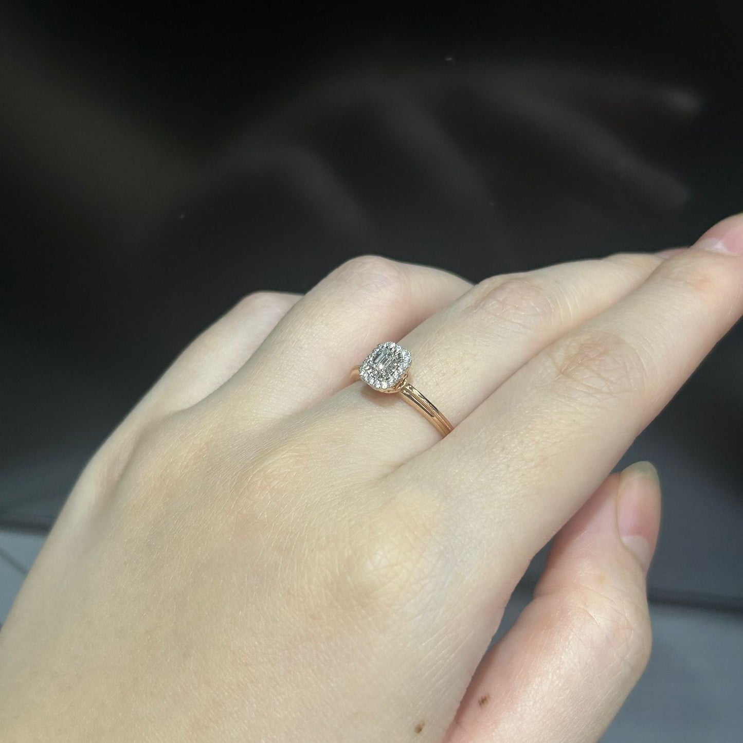 Cincin Berlian Baguette Ring 38140 LR Zamrud Jewellery