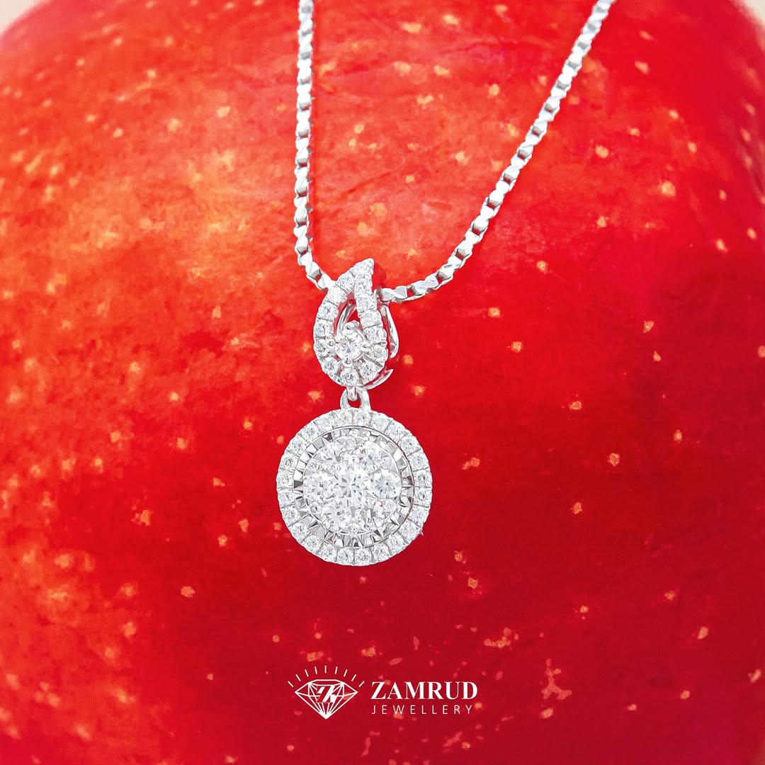 Liontin Berlian Halo 45766 PD Zamrud Jewellery