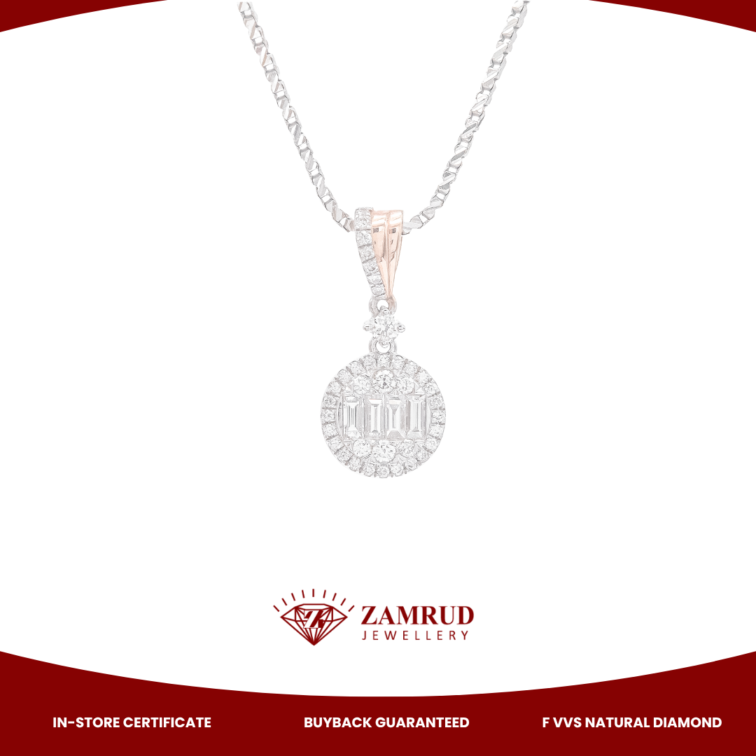 Liontin Berlian Baguette 15516 PD Zamrud Jewellery