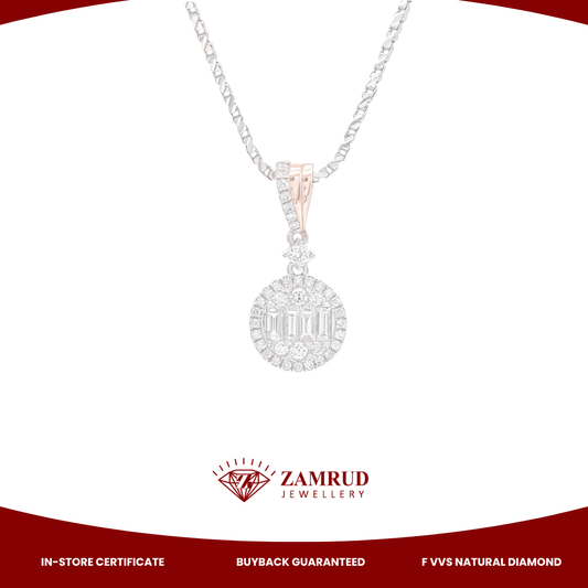 Liontin Berlian Baguette 15516 PD Zamrud Jewellery