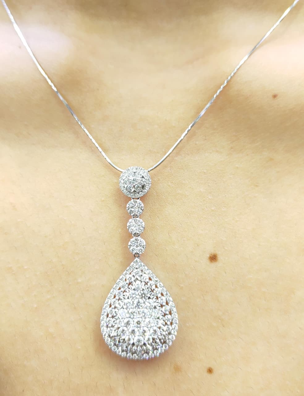 Liontin Berlian Pear 12799 PD Zamrud Jewellery