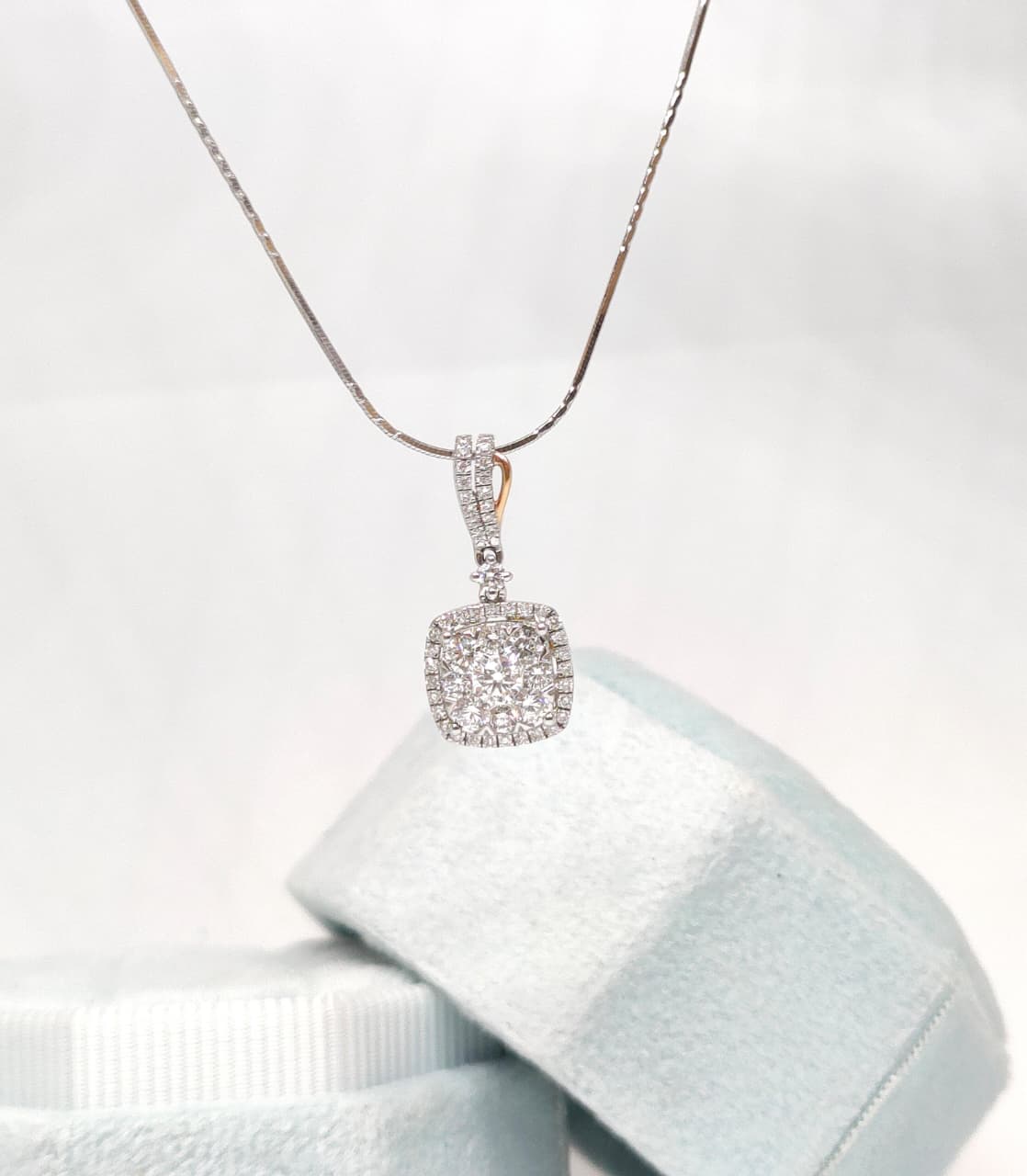 Liontin Berlian Cushion 16698 PD Zamrud Jewellery