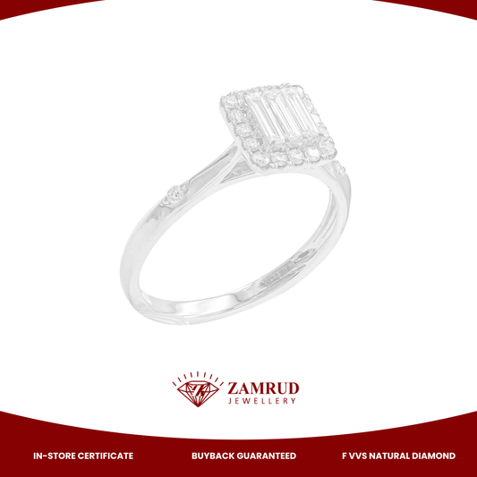 Cincin Berlian Baguette 47302 LR Zamrud Jewellery