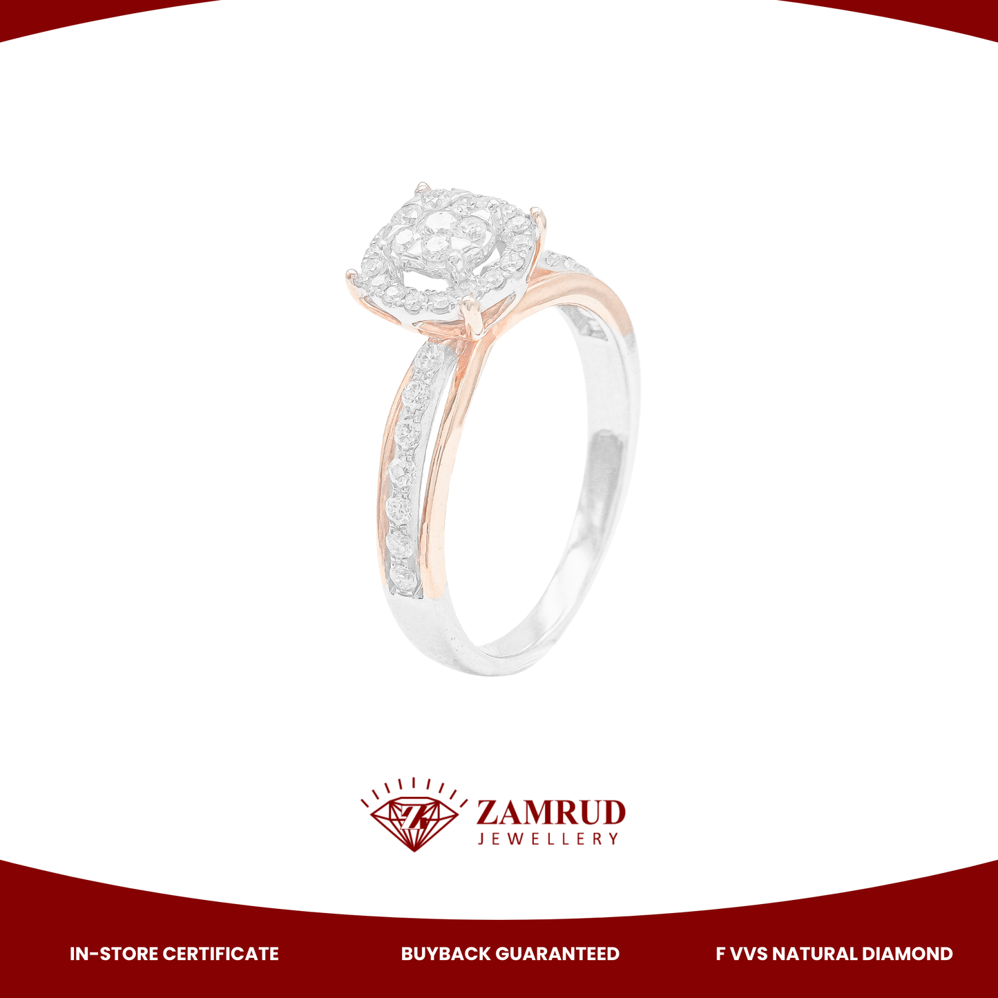 Cincin Berlian 2226 LR Zamrud Jewellery