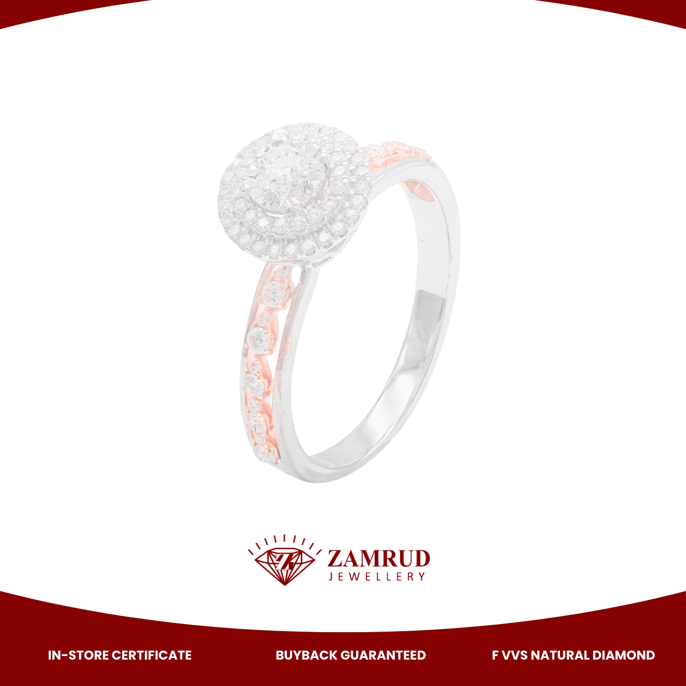 Cincin Berlian 46633 LR Zamrud Jewellery
