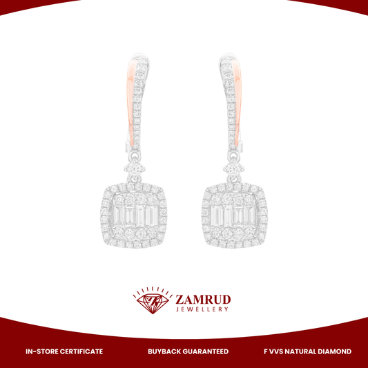Anting Berlian Baguette  42949 ER Zamrud Jewellery