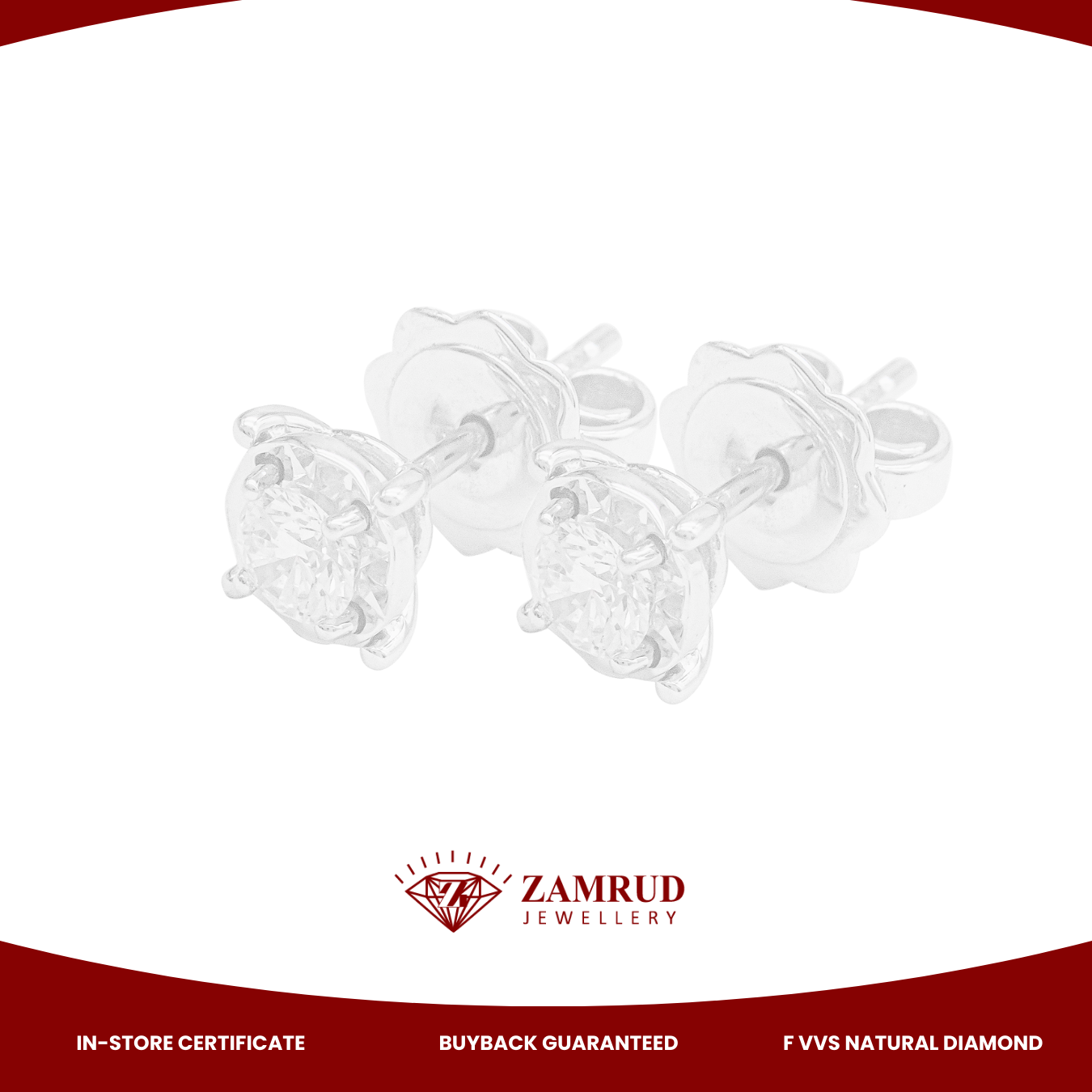 Anting Berlian Solitaire 9409 ER Zamrud Jewellery