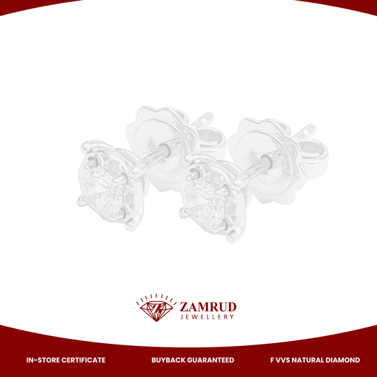 Anting Berlian Solitaire 9409 ER Zamrud Jewellery