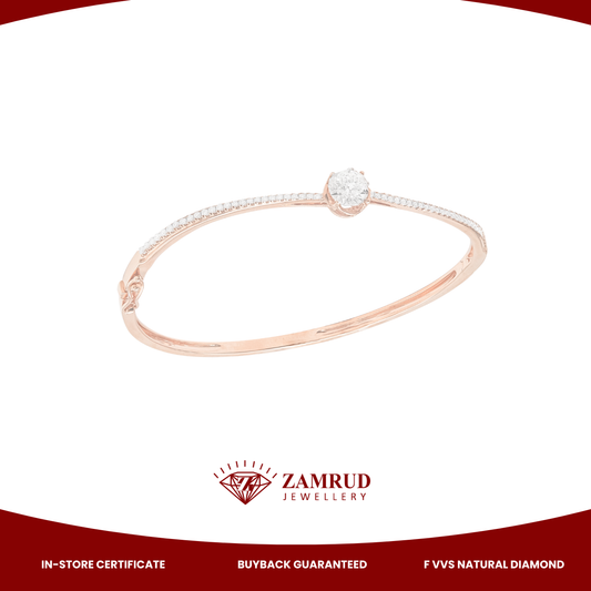 GIA Gelang Berlian Solitaire 38201 Diamond Bangle FBG Zamrud Jewellery