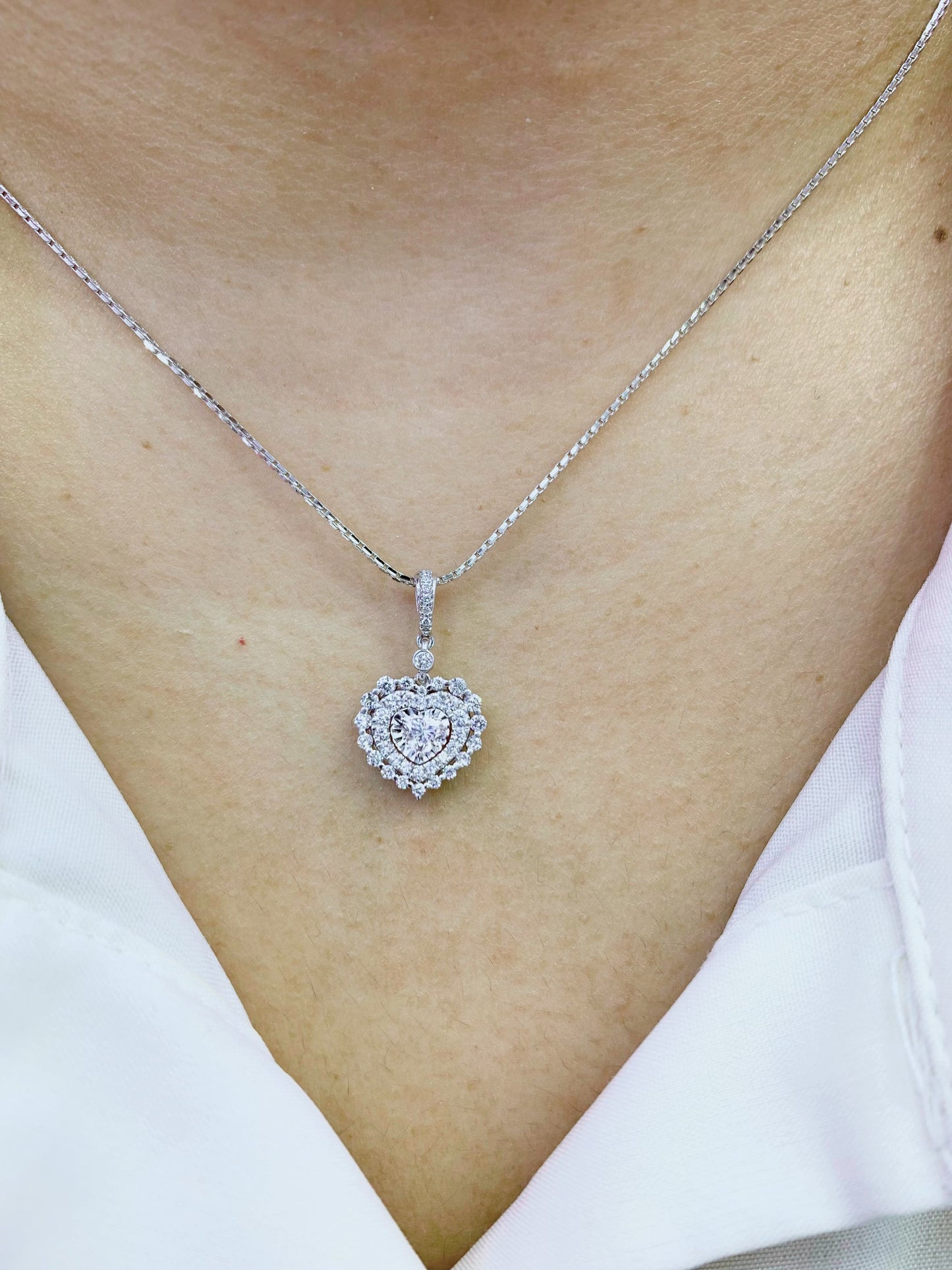 Liontin Berlian Heart 47371 PD Zamrud Jewellery