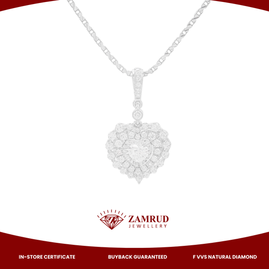 Liontin Berlian Heart 47371 PD Zamrud Jewellery