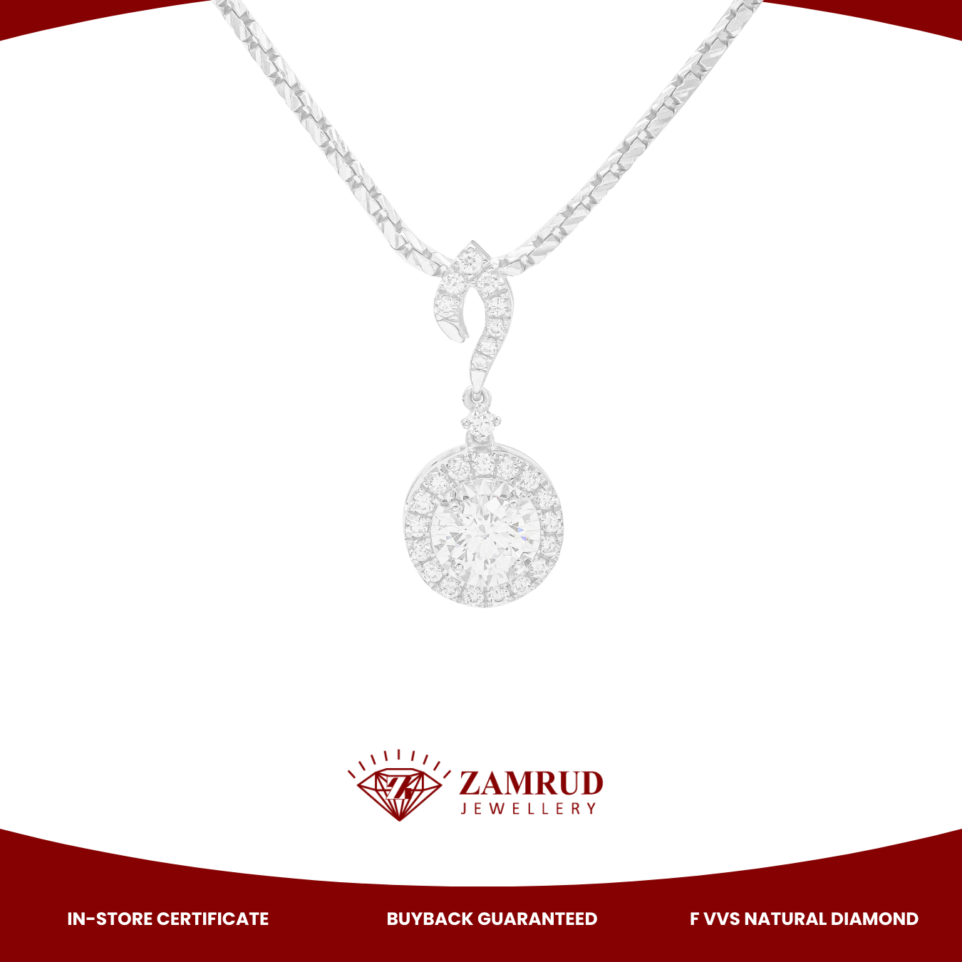 Liontin Berlian Solitaire 47050 Diamond Pendant PD Zamrud Jewellery