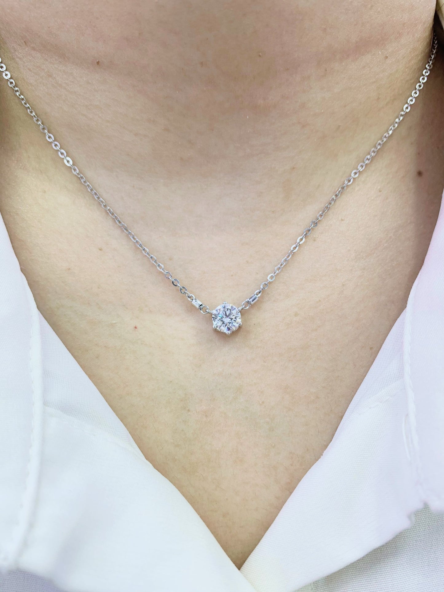 GIA Kalung Berlian 48309 NK Diamond Necklace Zamrud Jewellery