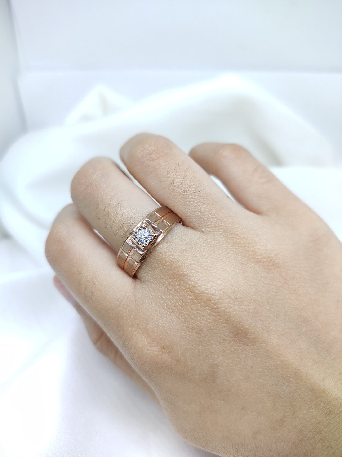 Cincin Berlian Pria Mens Ring 45810 MR Zamrud Jewellery