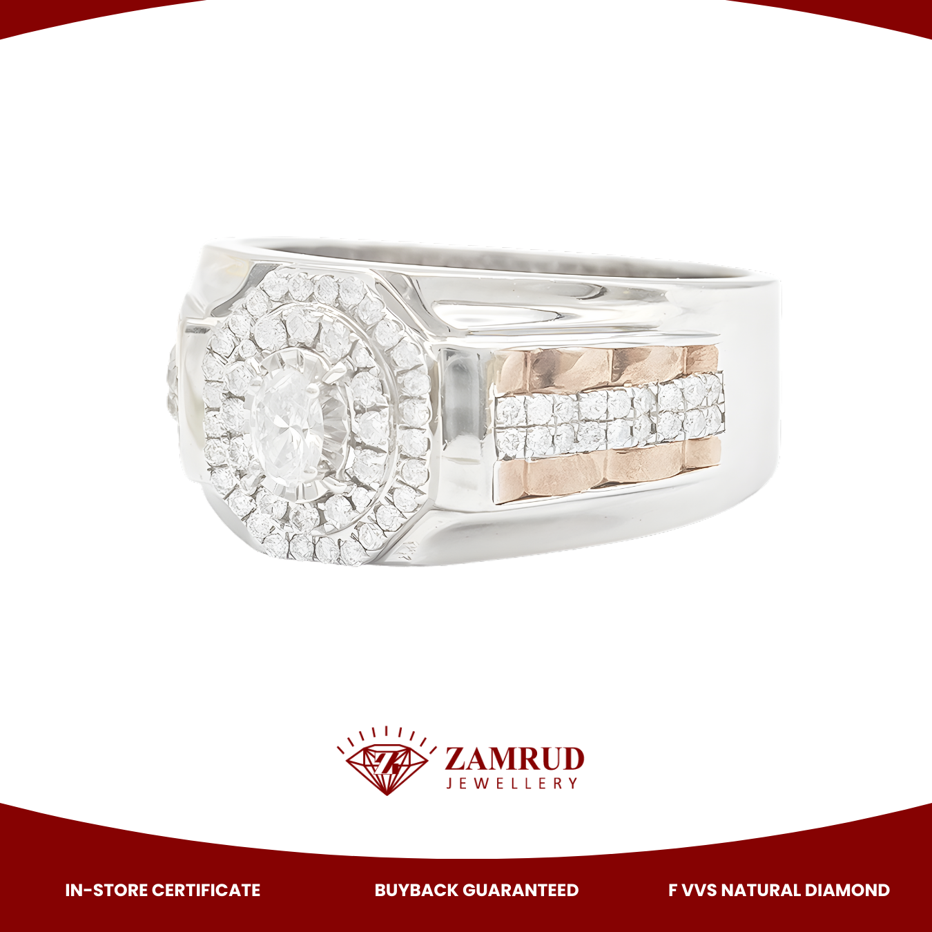 Cincin Berlian Pria Mens Ring 34180 MR Zamrud Jewellery