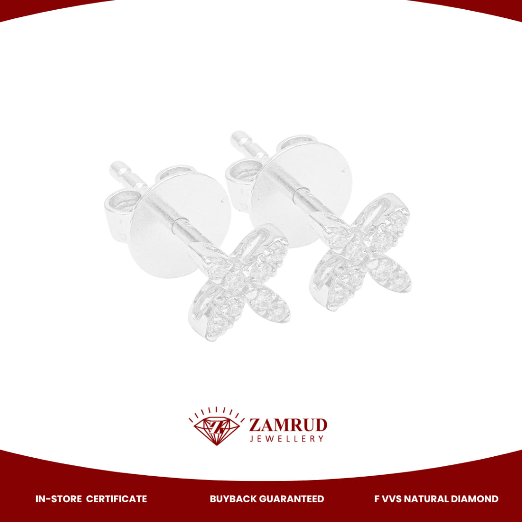 Anting Berlian Clover 41782 ER Zamrud Jewellery