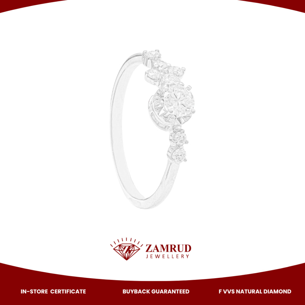 GIA Cincin Berlian FLR 45889 Zamrud Jewellery