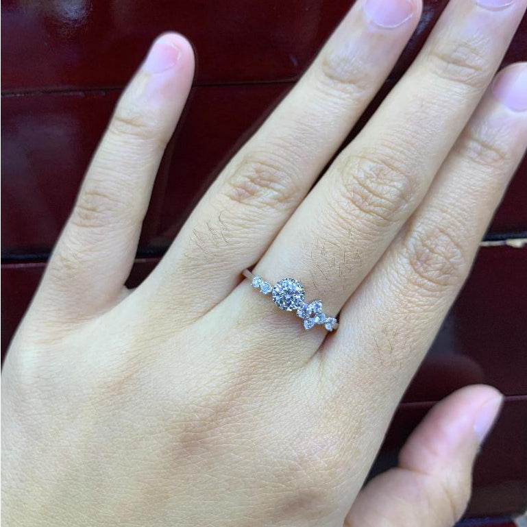 GIA Cincin Berlian FLR 45889 Zamrud Jewellery