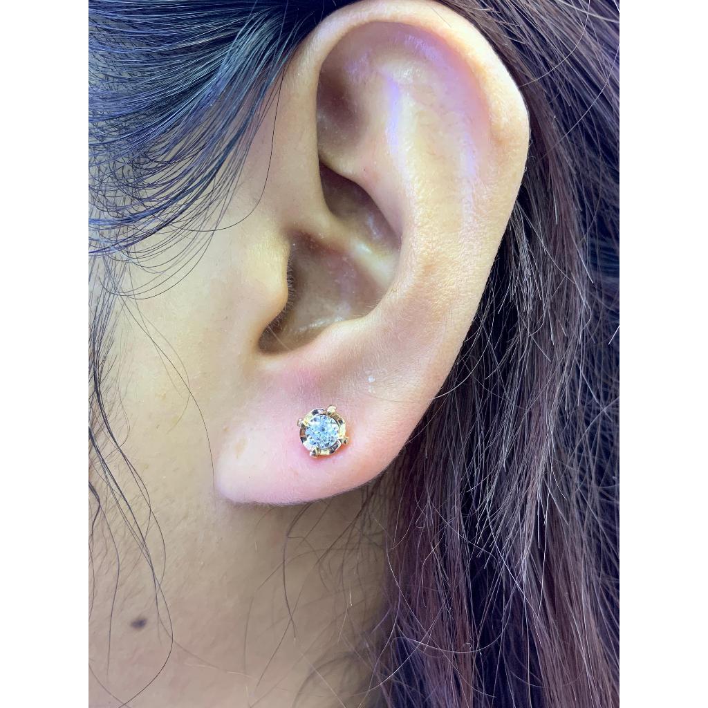 Anting Berlian Solitaire 23856 ER Zamrud Jewellery