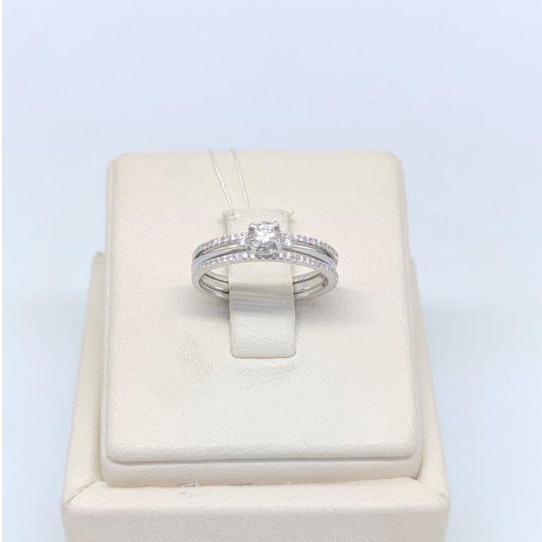 Cincin Berlian 2in1 35972 LR  Zamrud Jewellery