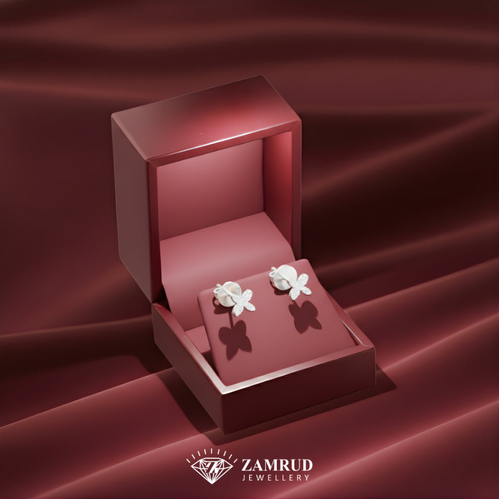 Anting Berlian Clover 41782 ER Zamrud Jewellery