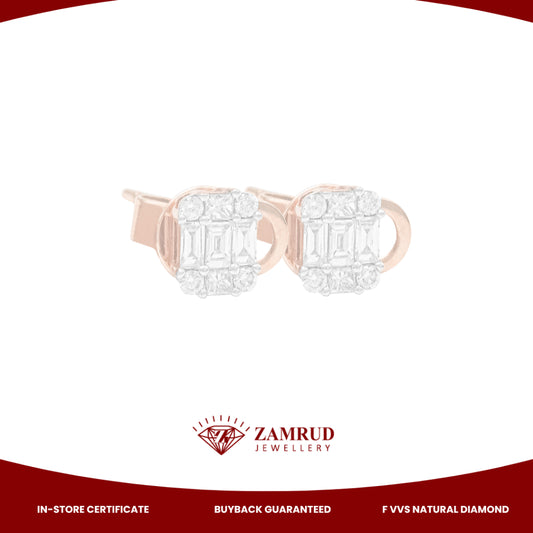 Anting Berlian Baguette Zamrud 37495 Jewellery