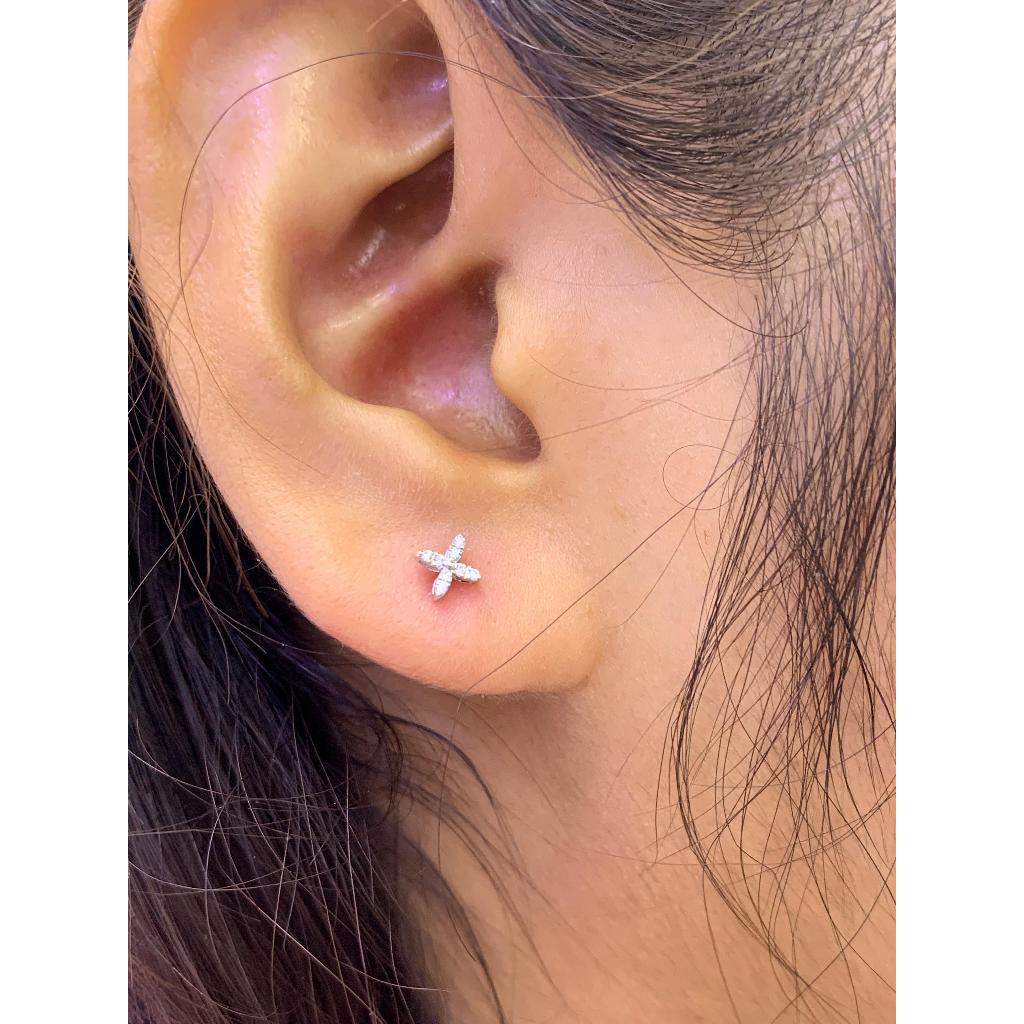 Anting Berlian Clover 41782 ER Zamrud Jewellery