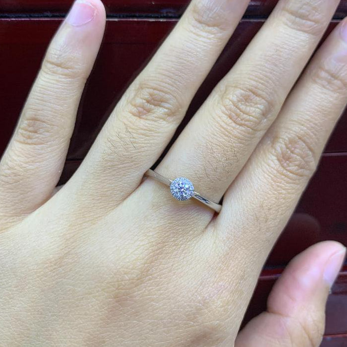 Cincin Berlian Solitaire 41058 LR  Zamrud Jewellery