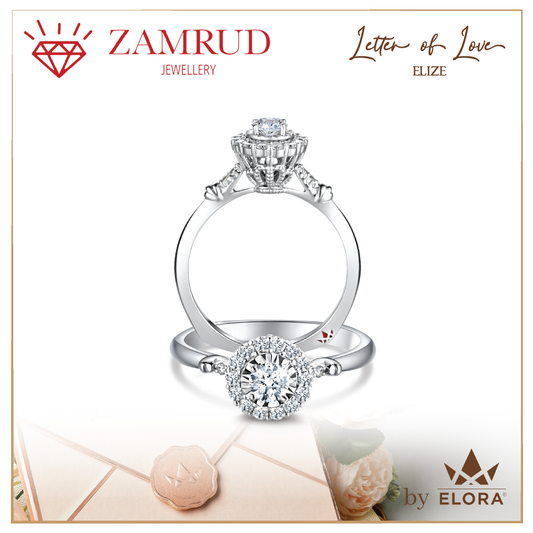 Cincin Berlian ELIZE LR Zamrud Jewellery