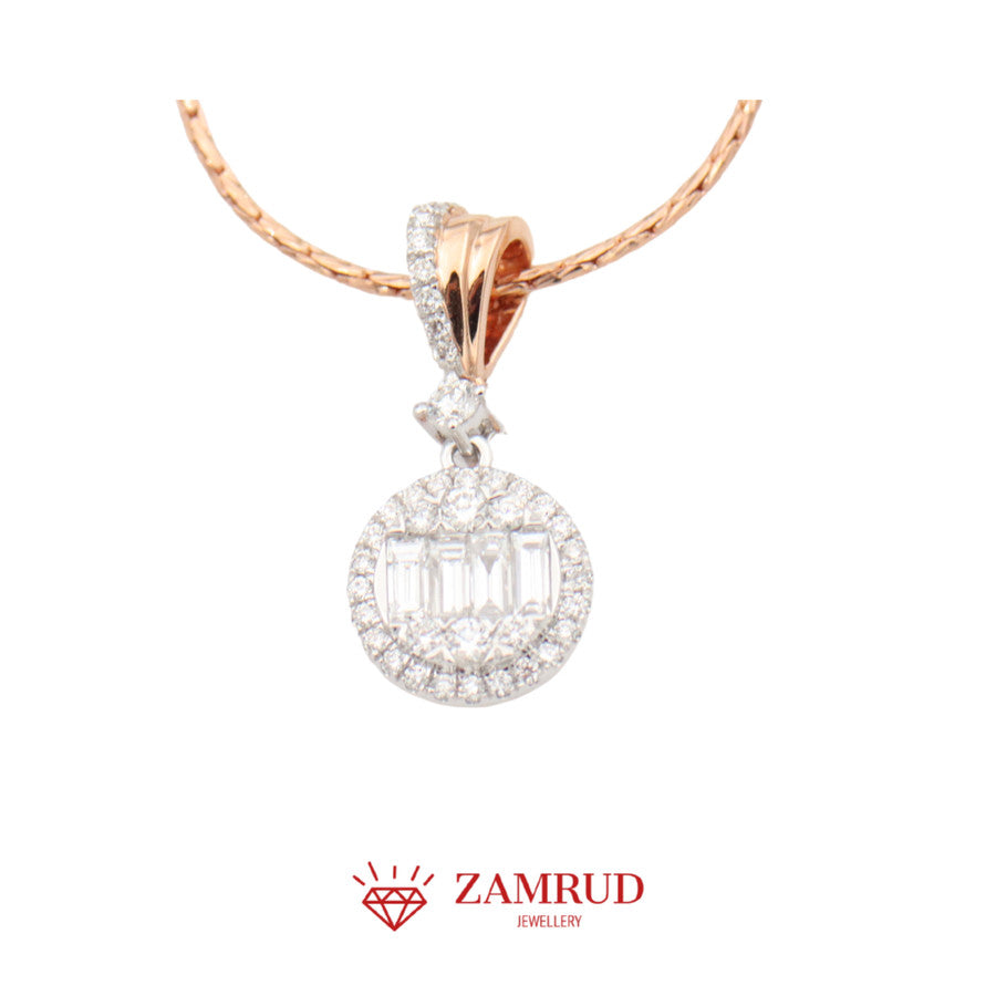 Liontin Berlian Baguette 15516 PD Zamrud Jewellery